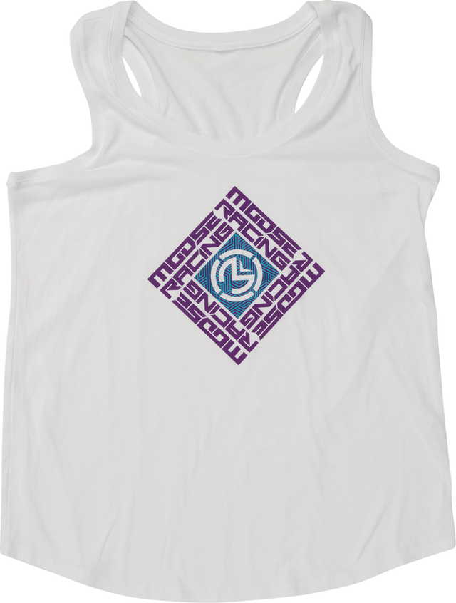 MOOSE OFFROAD Women's Spin Sync Tank Top - White - Large 3031-4282