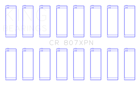 King Engine Bearings Chevy LS1 / LS6 / LS3 (Size 010X) Performance Rod Bearing Set