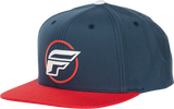 Fly Racing Fly Half Wing Hat Blue/Red with Adjustable Snapback for Motorcycles and ATVs