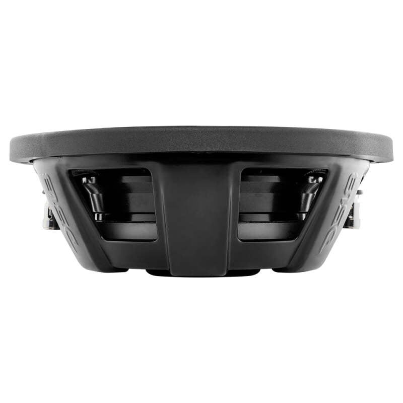 DS18 PSW10.4D 10-Inch 500 Watts RMS Dual 4 Ohm Water-Resistant Shallow Mount Subwoofer for Automotive Use
