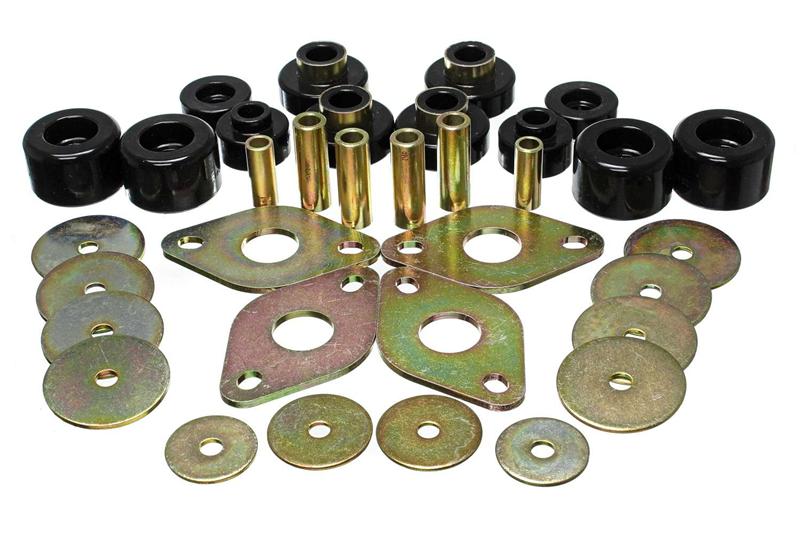 Energy Suspension Body Mount Set for Toyota Tacoma 2005-2013, Reg Access & Double Cab - Black