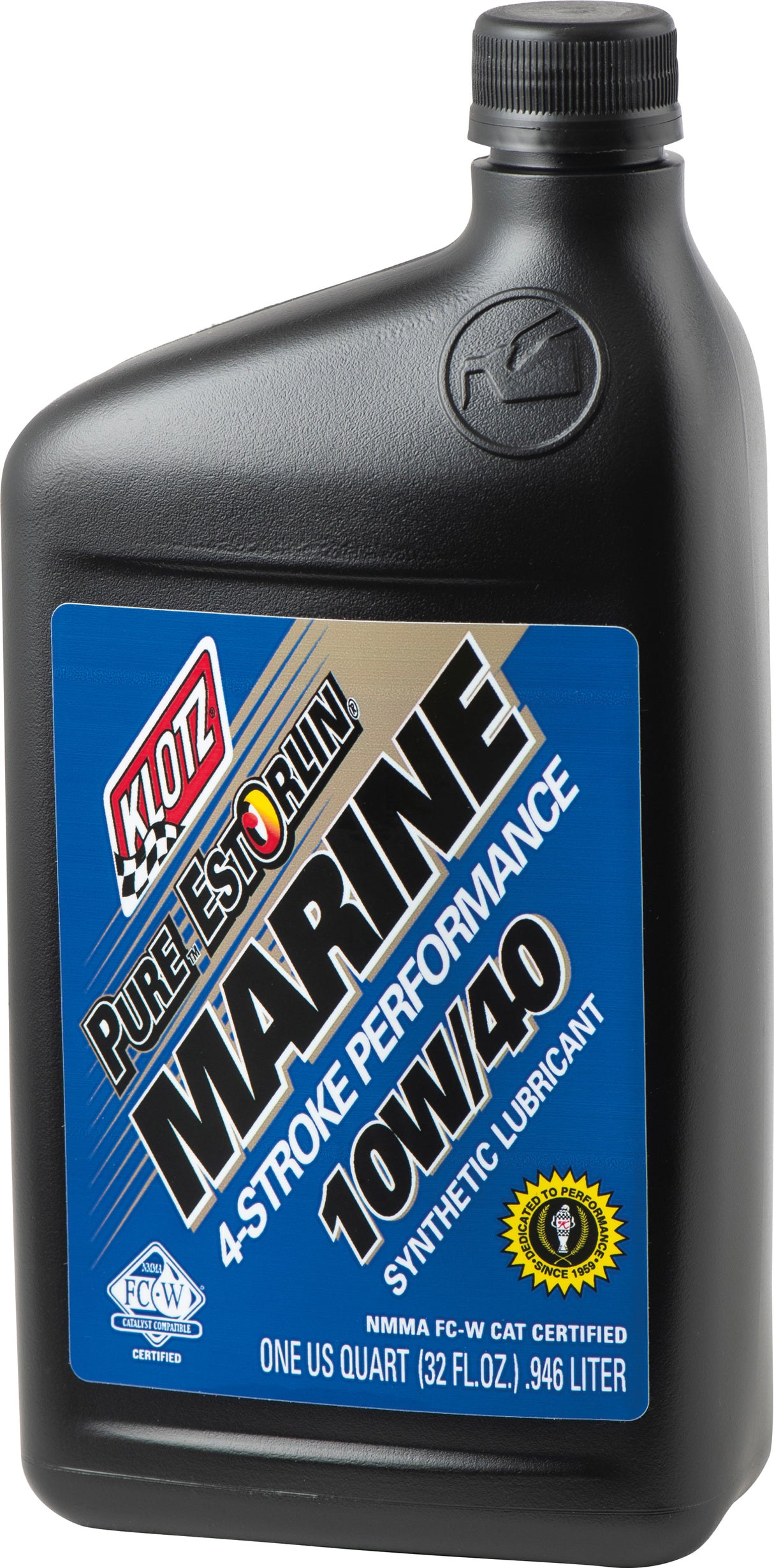KLOTZ Pure Estorlin Marine 10W40 4T Engine Oil - 1 Quart for Inboard, Outboard, and PWC