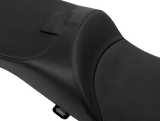 Drag Specialties Seats Extended Reach Freedom Seat for FLT/FLH '09-'25 with Vinyl Cover and Smooth Finish