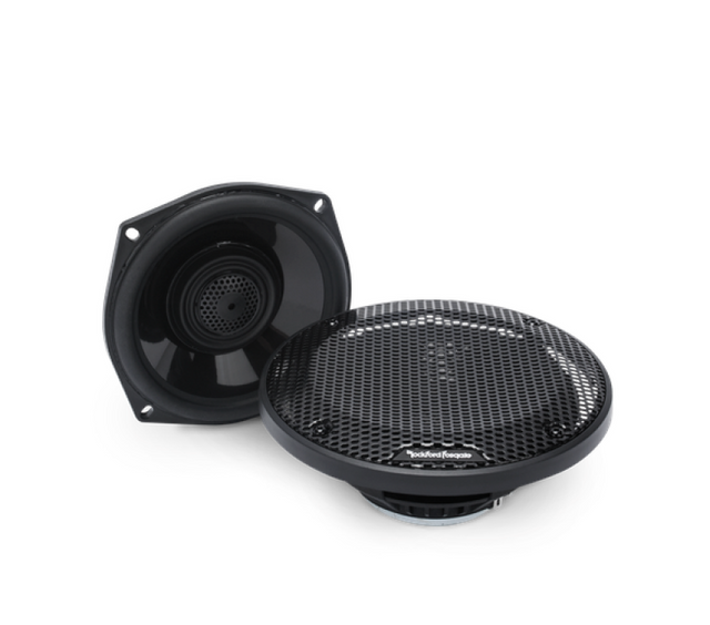 Rockford Fosgate TMS5 Full Range Coaxial Speakers for Harley-Davidson Motorcycles (1998-2013) – 5.25 Inch Fits Fairing Locations