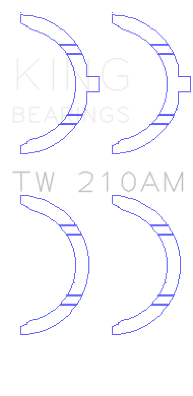 King Engine Bearings Toyota 5R/2M/4M/5ME/5MGE/7MGE/7MGTE Thrust Washer Set