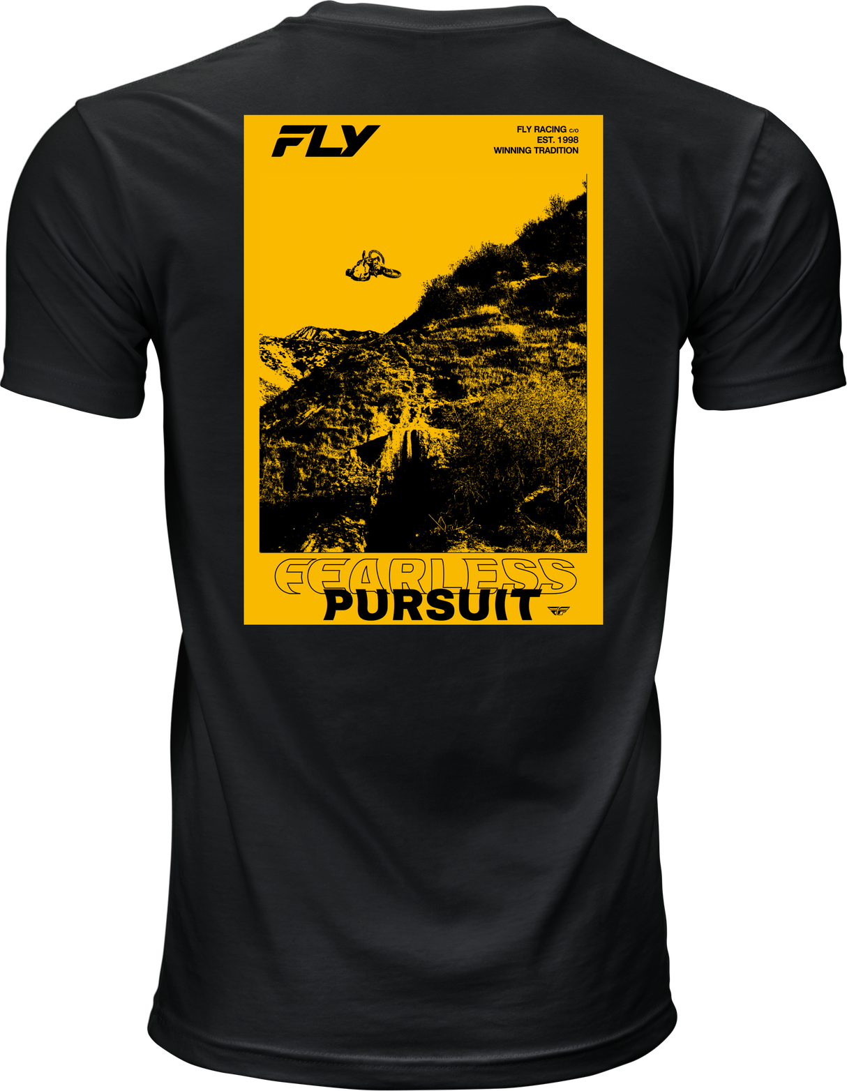 Fly Racing Freeride Tee Black Large - Comfortable Crew Neck for Off-Road & Motorcycle Riding