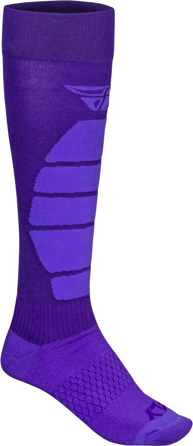 Fly Racing Snow Performance Coolmax Sock Purple Large/X-Large for ATV, Motorcycle, and Snowmobile