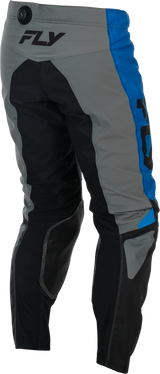 Fly Racing Kinetic Pants Blue/Grey/Black Size 30 - Durable Motorcycle Riding Pants with Mesh Liner and Adjustable Fit