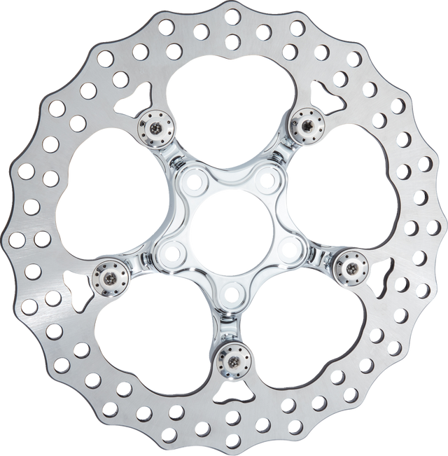 ARLEN NESS Spider Rotor - 12-19/32" - Chrome - Front 300-112