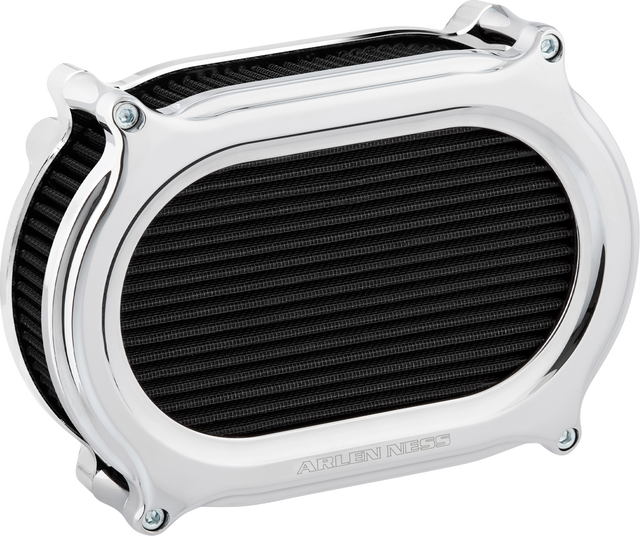 ARLEN NESS Stage 2 Oval Air Cleaner Kit - Chrome 600-207