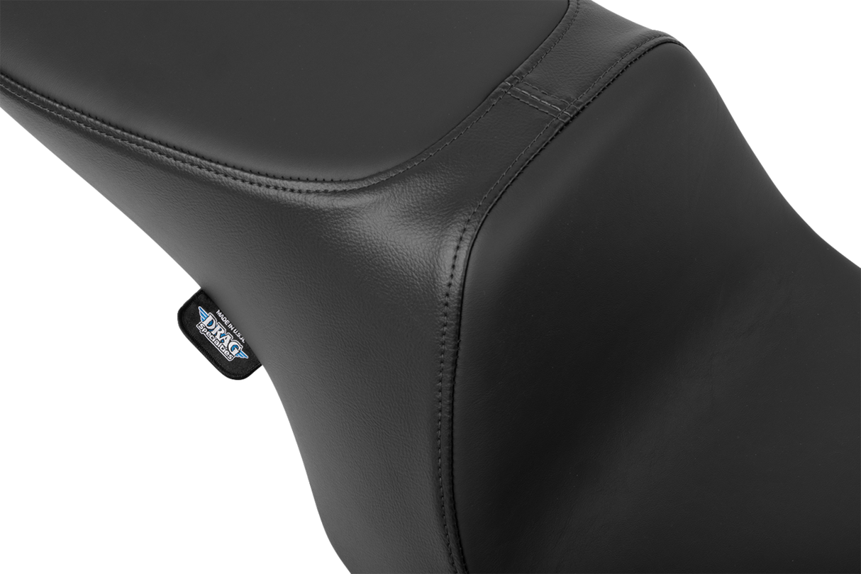 DRAG SPECIALTIES SEATS Predator 2-Up Seat - Solar Leather - Smooth - Without Backrest for Harley FL '97-'07