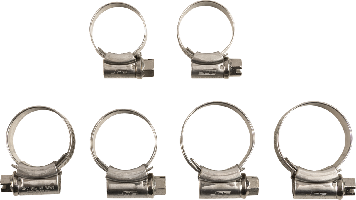 MOOSE OFFROAD Radiator Hose Clamp Kit for Yamaha CK YAM-72 - Marine-Grade Stainless Steel