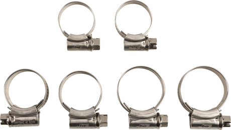 MOOSE OFFROAD Radiator Hose Clamp Kit for Yamaha CK YAM-72 - Marine-Grade Stainless Steel