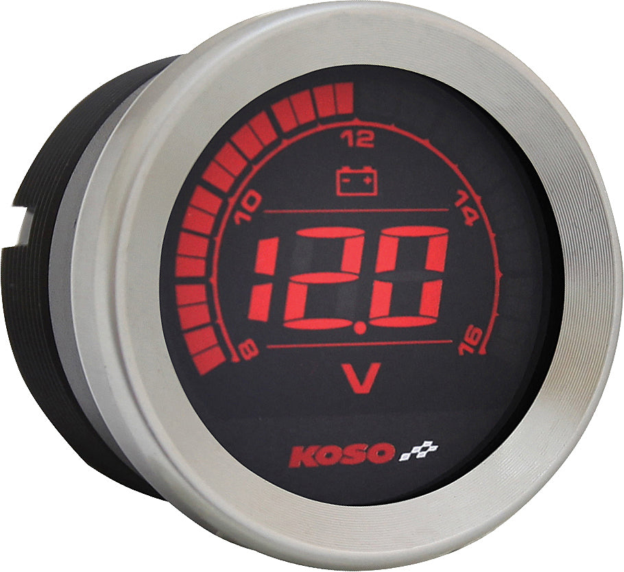 KOSO HD 02 Series Gauge Kit with Silver Bezel for Harley-Davidson FLHTC Electra Glide Classic (2004-2013)