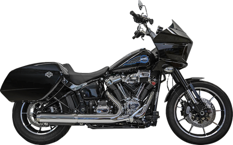 BASSANI XHAUST 4" Slip-On Muffler with 2-1/2" x 10" Baffle Core - Chrome - 49-State 1S38FP