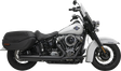 BASSANI XHAUST 4" Slip-On Muffler with 2-1/2" x 10" Baffle Core - Black - 49-State 1S38FB