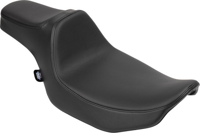 Drag Specialties Seats Predator III Extended Reach Seat for Harley FLT/FLH 2023-2025 - Vinyl/Solar Leather