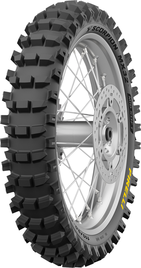 PIRELLI Tire - Scorpion™ MX32 Mid Soft - Rear - 120/80-19 - 63M 4574800