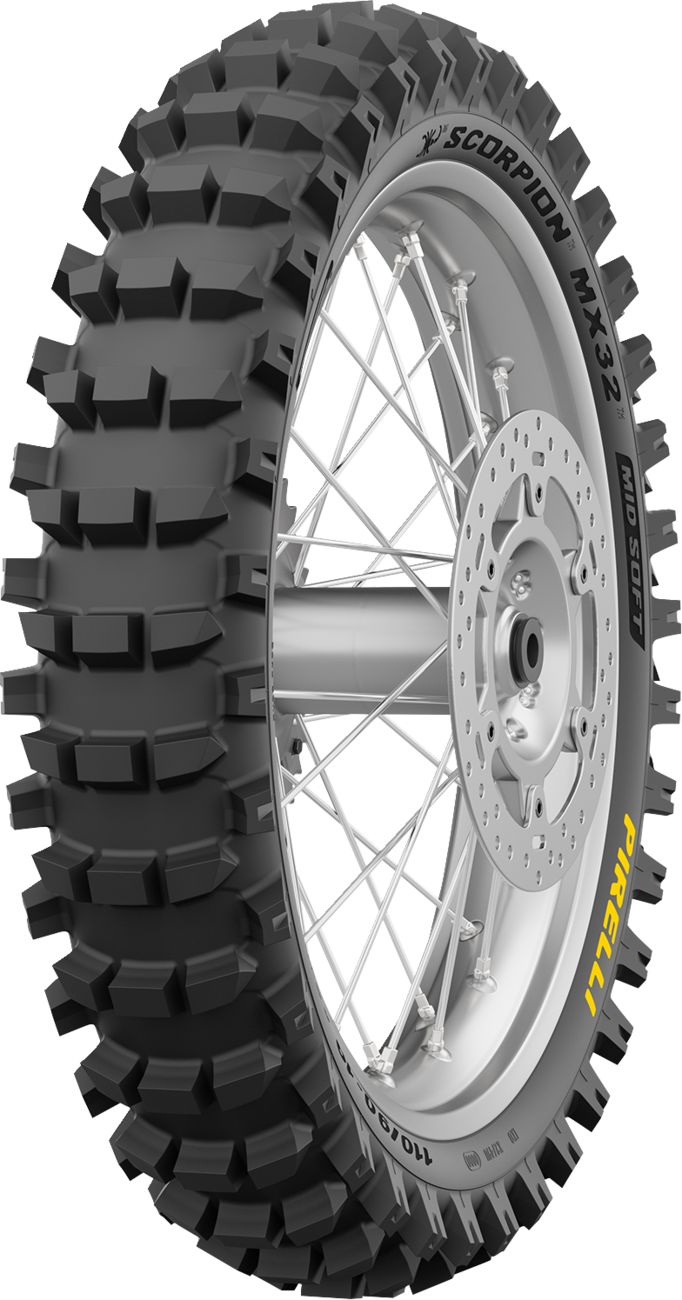 PIRELLI Tire - Scorpion™ MX32 Mid Soft - Rear - 120/90-19 - 66M 4575100