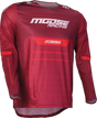 MOOSE OFFROAD Alpha One Jersey - Burgundy/White - XL 2910-8314