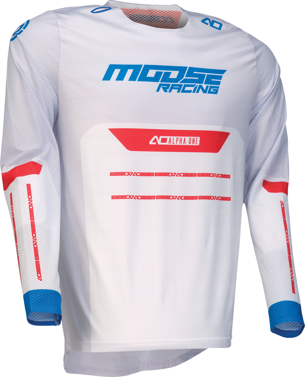 MOOSE OFFROAD Alpha One Jersey - Red/White/Blue - Small 2910-8325