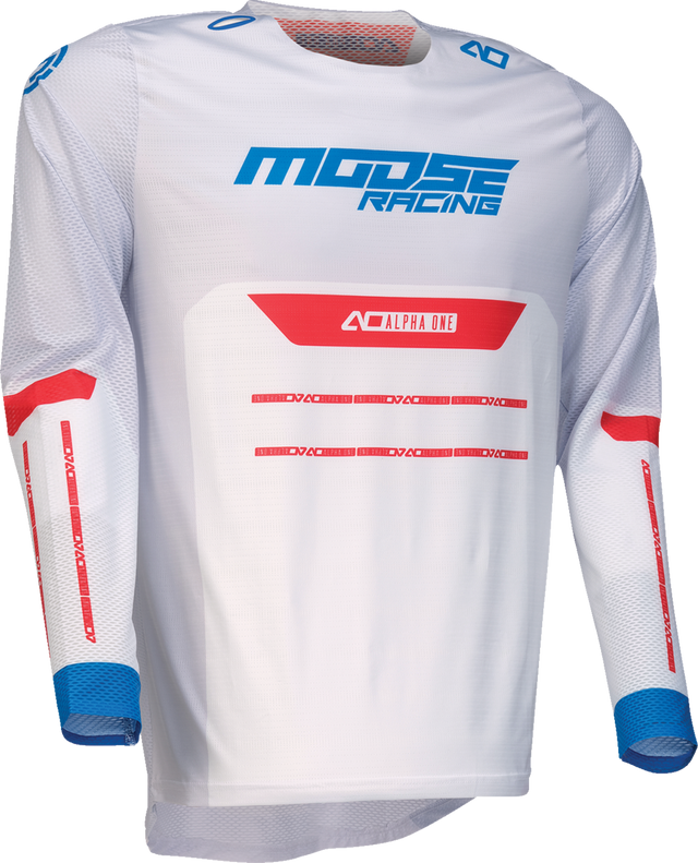 MOOSE OFFROAD Alpha One Jersey - Red/White/Blue - Small 2910-8325