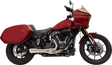 BASSANI XHAUST 2-into-1 Ripper Exhaust System with Megaphone Muffler - Short - Chrome - M8 Softail 1S79