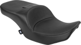 Drag Specialties Seats Freedom Seat for Harley FLT/FLH 2023-2025 - Black Vinyl, 5-3/4 Inch Driver Support, Contoured Comfort