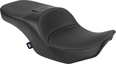 Drag Specialties Seats Freedom Seat for Harley FLT/FLH 2023-2025 - Black Vinyl, 5-3/4 Inch Driver Support, Contoured Comfort