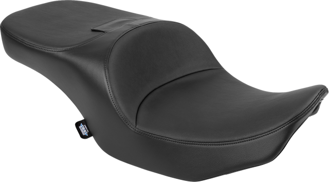 Drag Specialties Seats Freedom Seat for Harley FLT/FLH 2023-2025 - Black Vinyl, 5-3/4 Inch Driver Support, Contoured Comfort