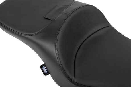 Drag Specialties Seats Freedom Seat for Harley FLT/FLH 2023-2025 - Black Vinyl, 5-3/4 Inch Driver Support, Contoured Comfort