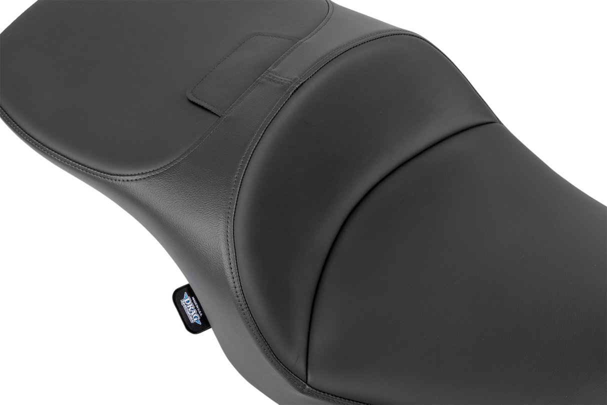 DRAG SPECIALTIES SEATS Freedom Seat for Harley FLT/FLH 2023-2025, Black Vinyl/Solar Leather, Part #4711E