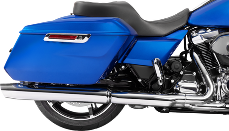 Drag Specialties Seats Freedom Seat for Harley FLT/FLH 2023-2025, Black Vinyl with Double Diamond Stitch, Part Number 4711B