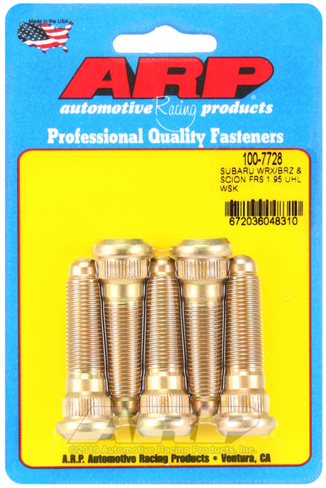 ARP 100-7729 Extended 5 Wheel Stud Kit for 2015+ Subaru WRX/STI and 2013+ BRZ with Vehicle Fitment