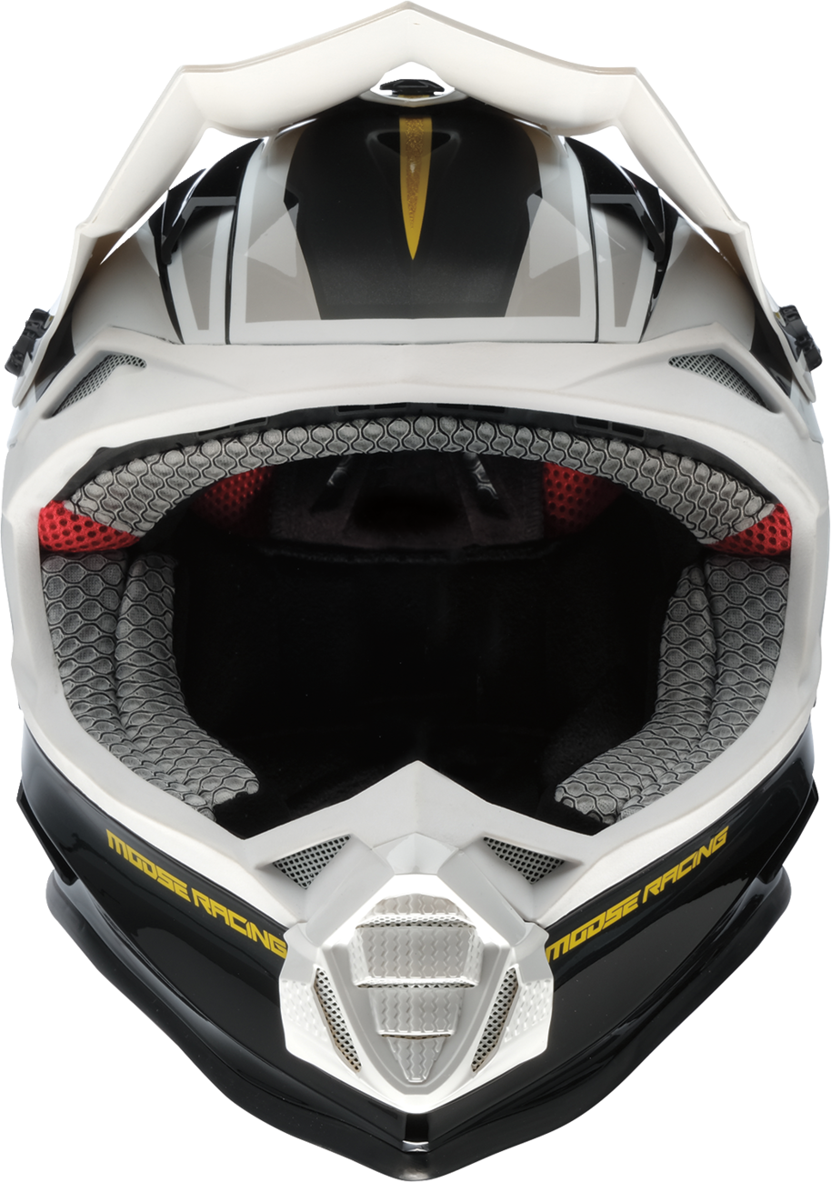 MOOSE OFFROAD MR3 Helmet - F.A.F. - White/Black/Gold - Small 0110-8928