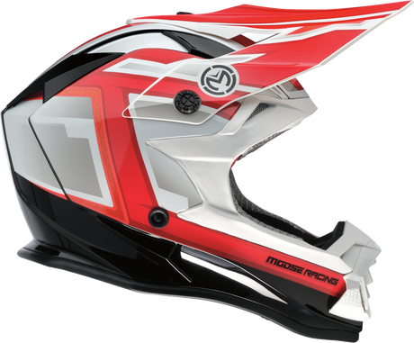 MOOSE OFFROAD MR3 Helmet - F.A.F. - White/Black/Red - Small 0110-8933