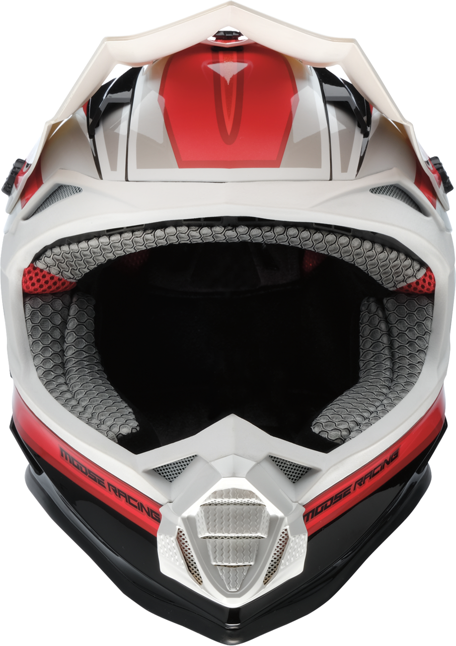 MOOSE OFFROAD MR3 Helmet - F.A.F. - White/Black/Red - Small 0110-8933