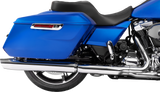 Drag Specialties Seats Forward Position Freedom Seat for Harley FLH/FLT 2023-2025 - Vinyl/Solar Leather Black Double Diamond Stitch (Part 4715F)