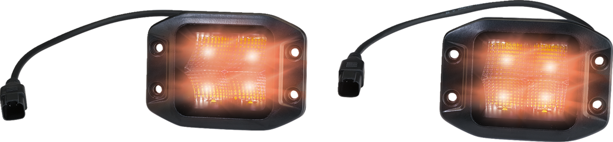 Moose Offroad Flush Mount LED Light Pods Kit MSE-LPKITFA for Off-Road Vehicles