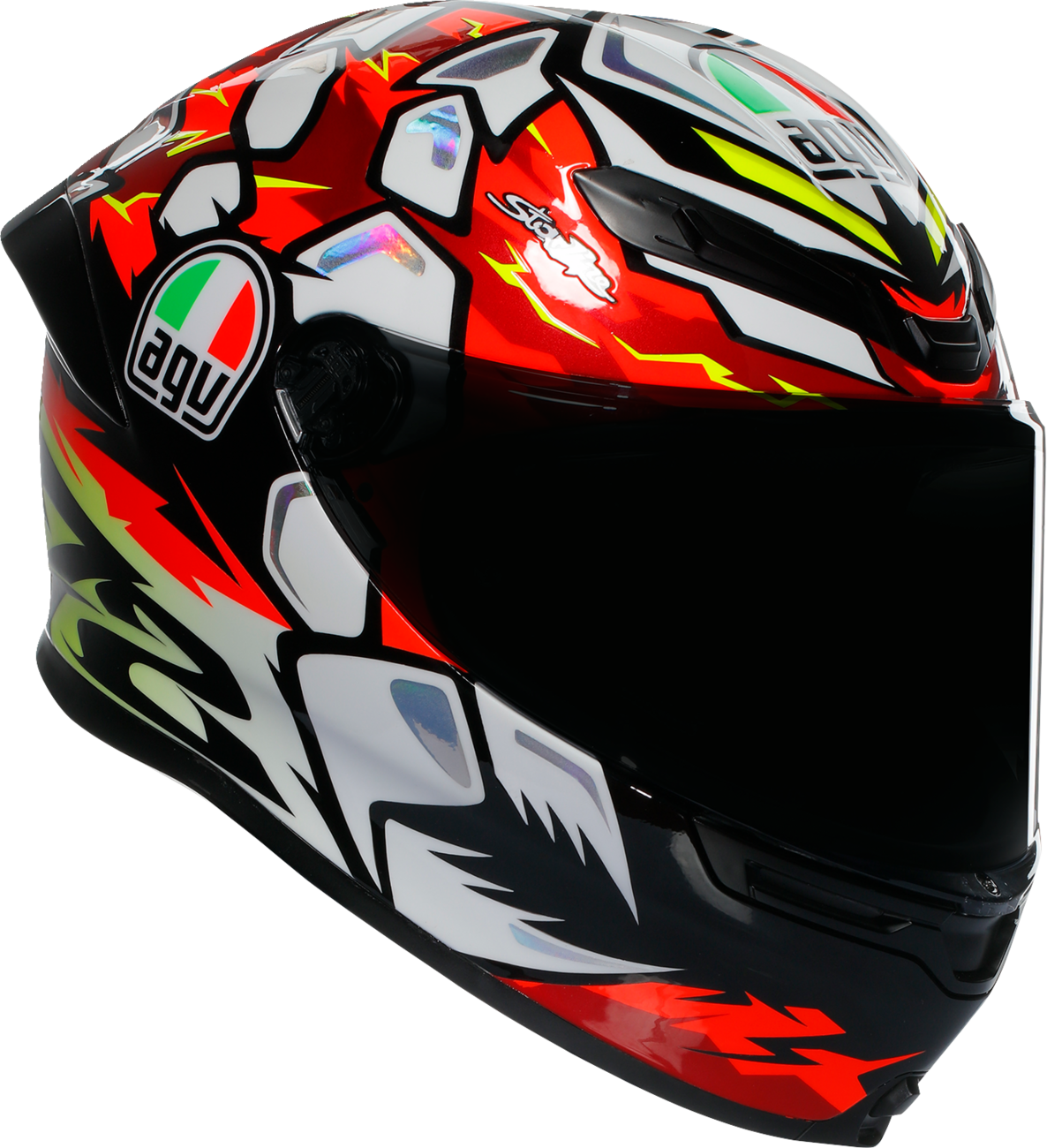AGV K6 S Bezzecchi 2024 Helmet - Large, Carbon-Aramid Shell, Motorcycle Racing Gear for Honda, Yamaha, Suzuki, Kawasaki, Ducati