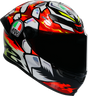 AGV K6 S Bezzecchi 2024 Helmet - Large, Carbon-Aramid Shell, Motorcycle Racing Gear for Honda, Yamaha, Suzuki, Kawasaki, Ducati