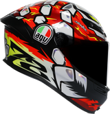 AGV K6 S Bezzecchi 2024 Helmet - Large, Carbon-Aramid Shell, Motorcycle Racing Gear for Honda, Yamaha, Suzuki, Kawasaki, Ducati