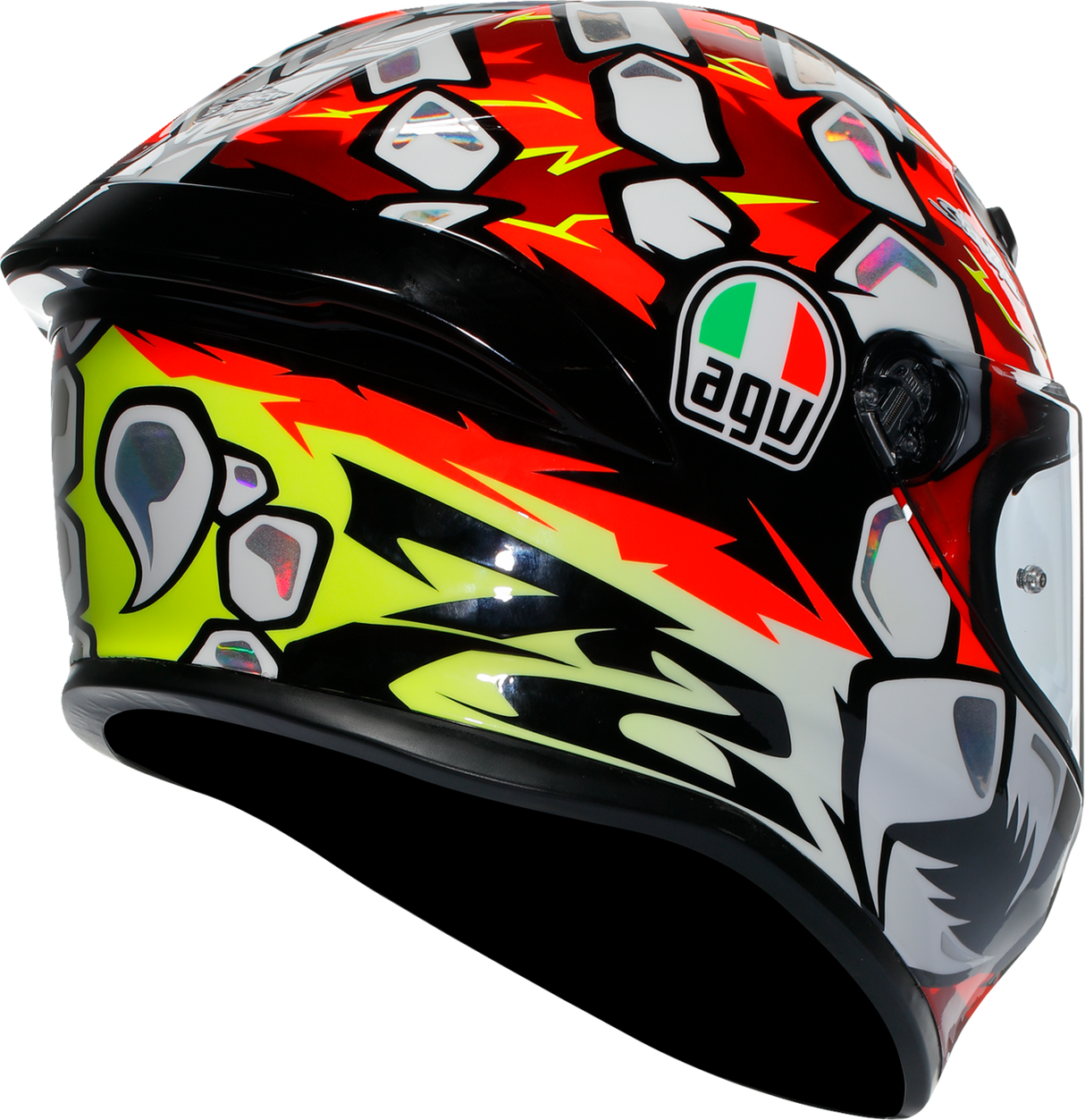 AGV K6 S Bezzecchi 2024 Helmet - Large, Carbon-Aramid Shell, Motorcycle Racing Gear for Honda, Yamaha, Suzuki, Kawasaki, Ducati