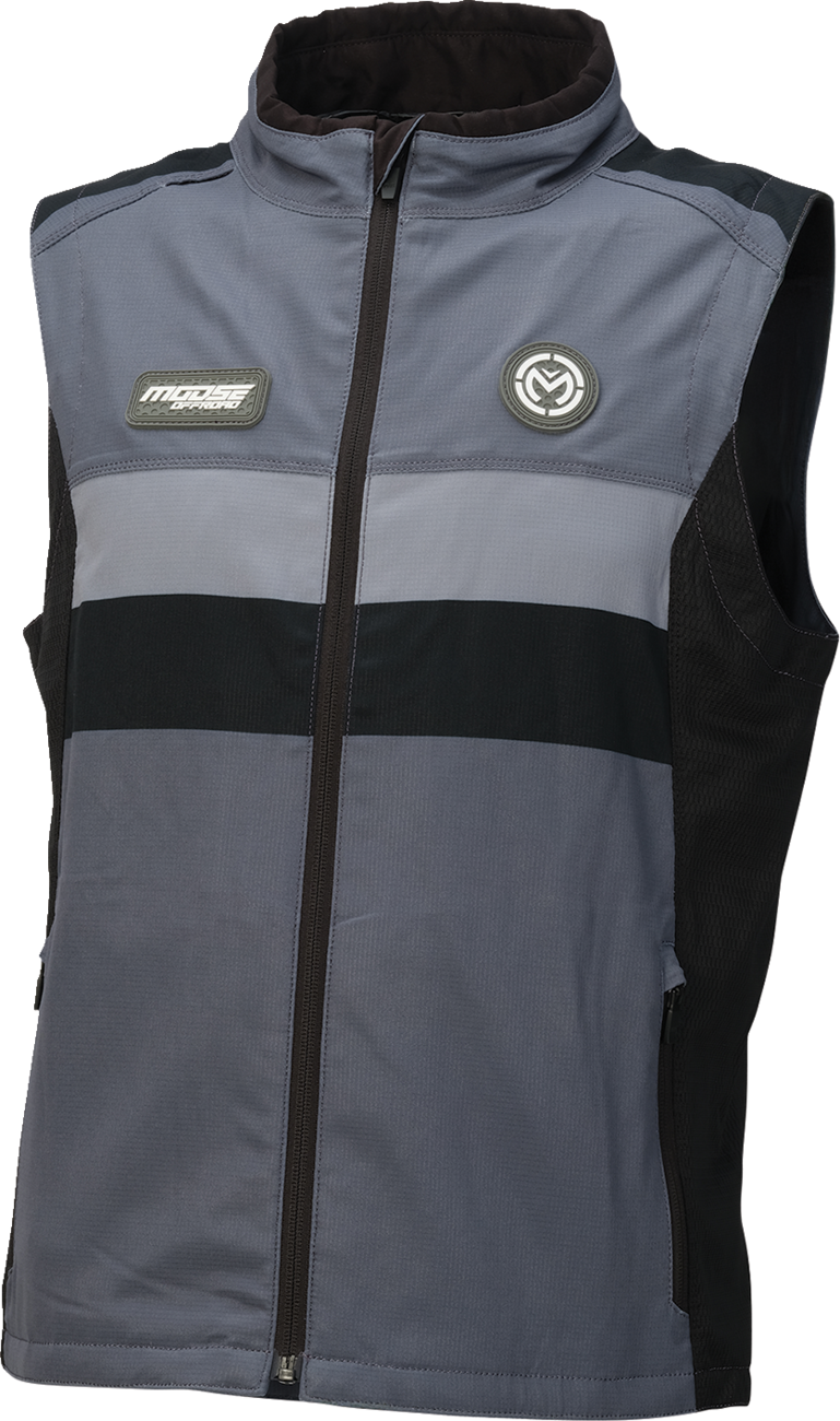 MOOSE OFFROAD Moto Vest 2830-0765 for 2XL Motorcycles - Gray/Black
