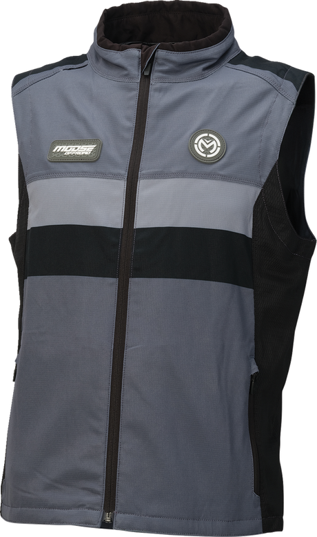 MOOSE OFFROAD Moto Vest 2830-0765 for 2XL Motorcycles - Gray/Black