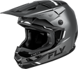 FLY Racing Kinetic Verdict Helmet Grey/Black/White XS – Off-Road Motorcycle Helmet with Dual-Density EPS and Ventilation for ATV, Dirt Bike, and Motocross