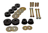 Energy Suspension Chevy Pickup Body Mounts - Black (Part No. 3.4137G) for 1963-1966 Chevrolet C10 Pickup