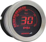 KOSO HD 02 Series Gauge Kit with Silver Bezel for Harley-Davidson FLHTC Electra Glide Classic (2004-2013)