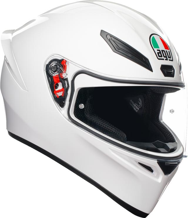 AGV K1 S Helmet - White - XL - Lightweight Motorcycle Helmet with Ventilation and Pinlock Prepared Fit for Honda, Yamaha, Suzuki, Kawasaki, and Harley-Davidson