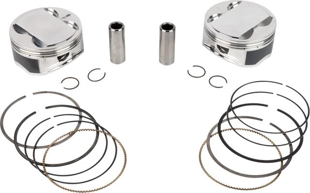 JE PISTONS Piston Kit - 4.250" Bore - 4.375" Stroke - 12.0:1 CR - 114" M8 398757